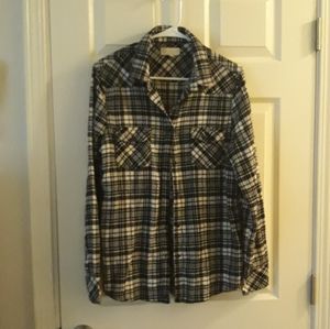 Black/white flannel